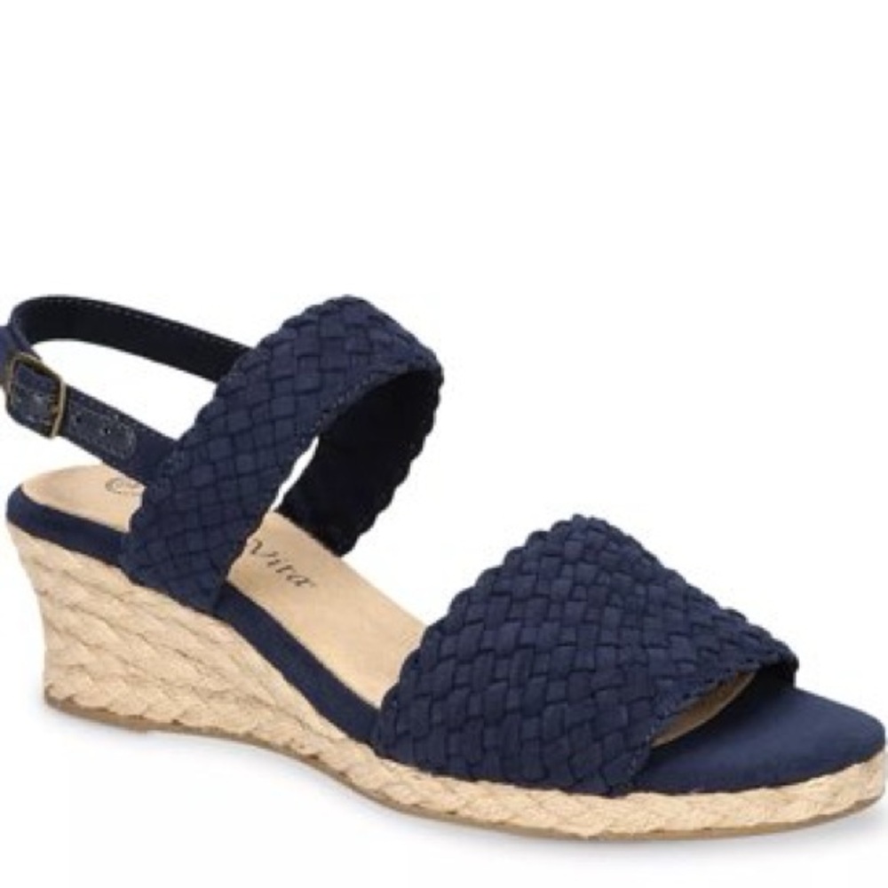 Bella Vita Mariella Espadrille Wedge Sandals Size 9.5 WW